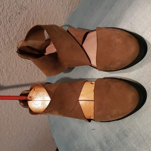 Eileen Fisher Carver Sport Soft Tan Suede Shoes Size 7.5 - Picture 12 of 14